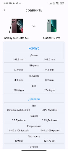 CPU X - Информация о телефоне